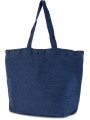 KIMOOD Grand sac en juco avec doublure intérieure washed midnight blue personnalisable