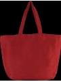 KIMOOD Grand sac en juco avec doublure intérieure rouge cramoisi délavé personnalisable
