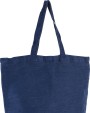KIMOOD Große Jute-Baumwoll-Tasche mit Innenfutter Tote Bag personalisierbar