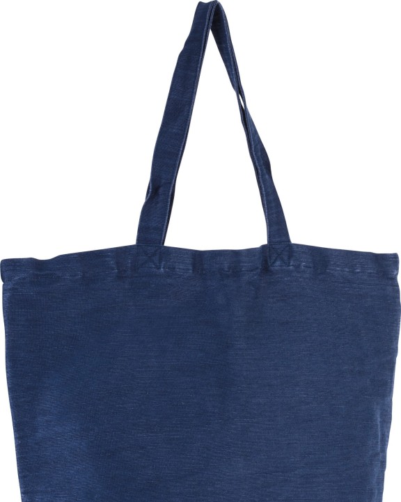 KIMOOD Große Jute-Baumwoll-Tasche mit Innenfutter Tote Bag personalisierbar