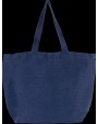 KIMOOD Große Jute-Baumwoll-Tasche mit Innenfutter Tote Bag personalisierbar