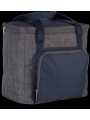 KIMOOD Sac isotherme avec poche zippée dark grey heather / navy personnalisable