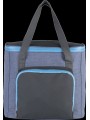 KIMOOD Sac isotherme avec poche zippée light blue heather / dark grey personnalisable