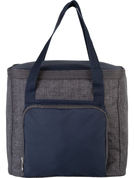 KIMOOD Sac isotherme avec poche zippée dark grey heather / navy personnalisable
