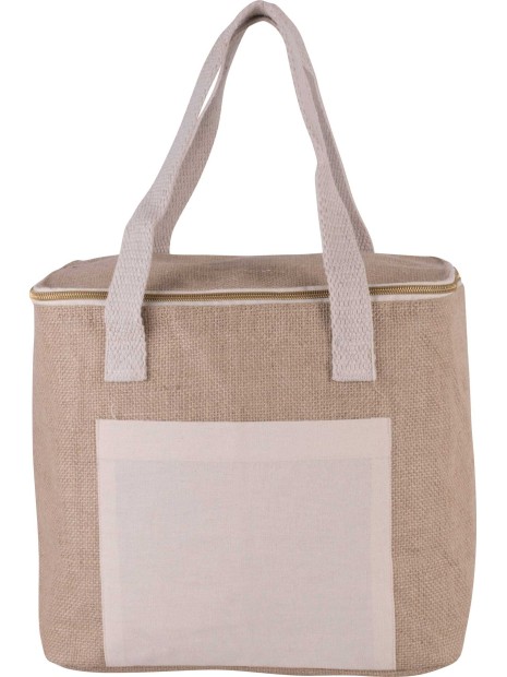 KIMOOD Sac isotherme en jute - modèle moyen  personnalisable