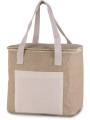 KIMOOD Sac isotherme en jute - modèle moyen naturel personnalisable