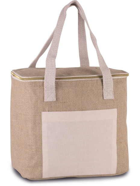 KIMOOD Sac isotherme en jute - modèle moyen  personnalisable