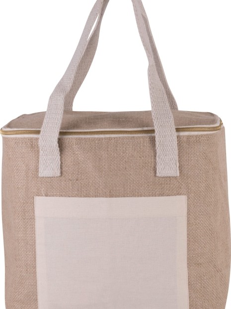Sacs & Bagagerie à personnaliser KIMOOD Sac isotherme en jute - modèle moyen 