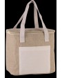 KIMOOD Mittelgroße Kühltasche aus Jute Tasche personalisierbar
