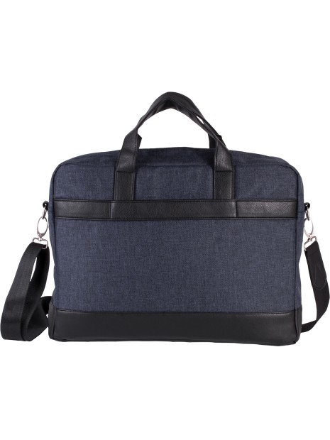 KIMOOD Sac porte-ordinateur businessman graphite blue heather personnalisable