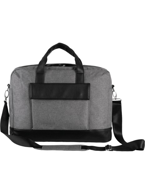 KIMOOD Sac porte-ordinateur businessman graphite grey heather personnalisable