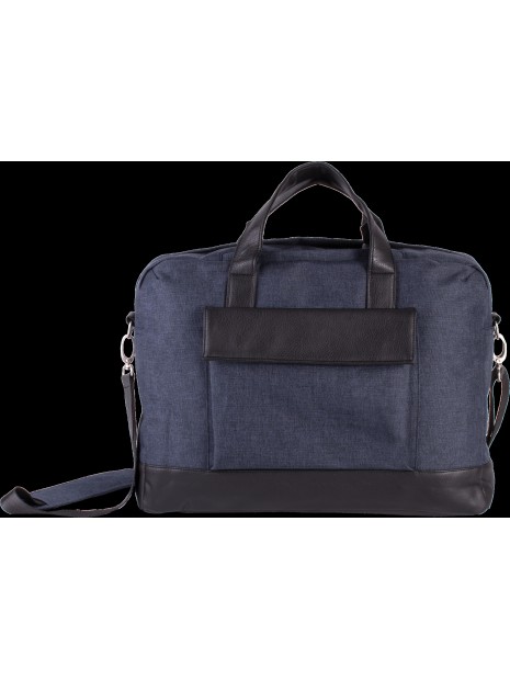 KIMOOD Sac porte-ordinateur businessman graphite blue heather personnalisable