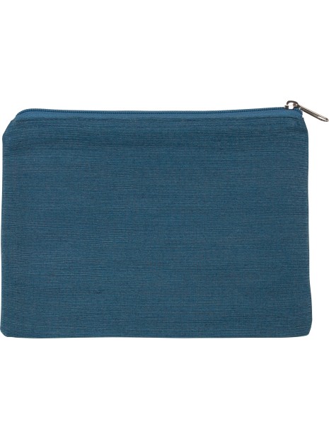 KIMOOD Pochette en juco bleu dusty personnalisable