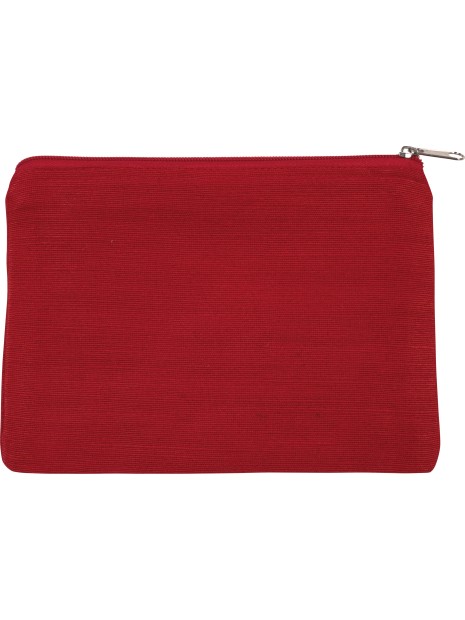 KIMOOD Pochette en juco Crimson Red personnalisable