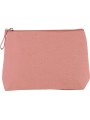KIMOOD Trousse en coton canvas dusty pink personnalisable