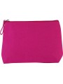 KIMOOD Trousse en coton canvas FUCHSIA personnalisable