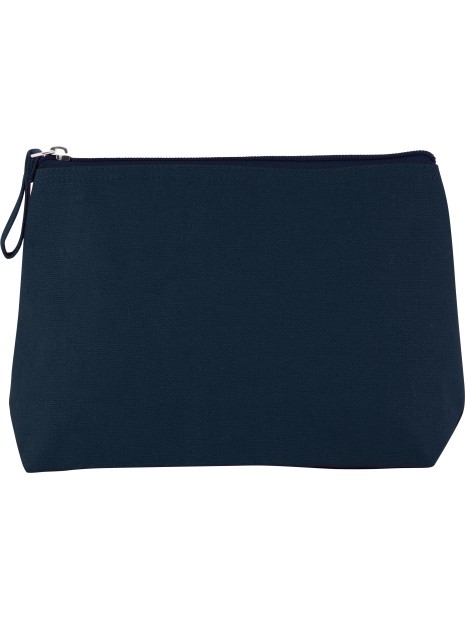 KIMOOD Trousse en coton canvas MID NIGHT BLUE personnalisable