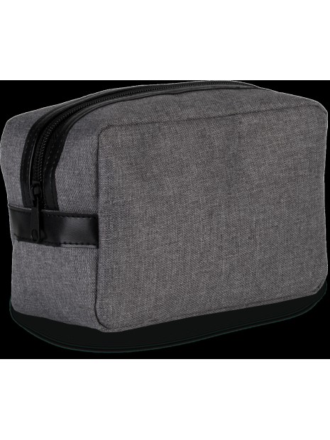 KIMOOD Trousse de toilette graphite grey heather personnalisable