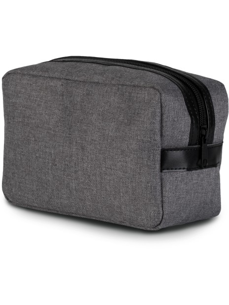 KIMOOD Trousse de toilette graphite grey heather personnalisable