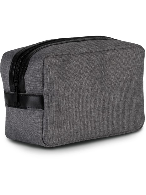 KIMOOD Trousse de toilette graphite grey heather personnalisable