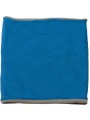 K-UP Tour de cou doublé polaire bleu lagon/gris clair personnalisable