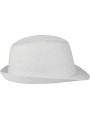 K-UP Chapeau de paille style Panama rétro blanc personnalisable
