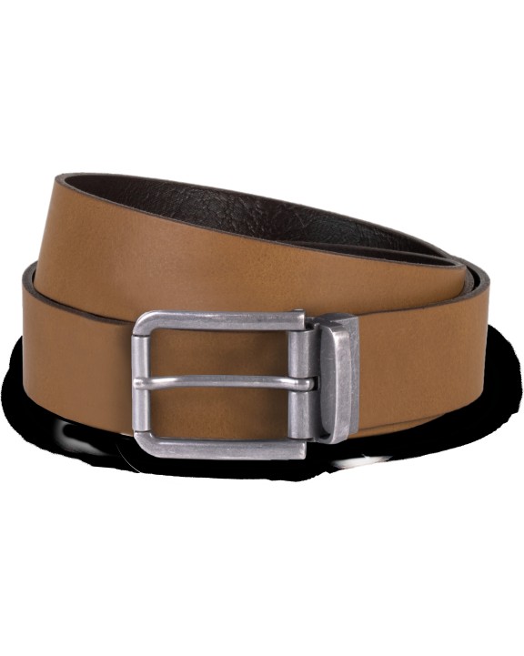 Accessoire personnalisable K-UP Ceinture en cuir à bord franc - 35 mm