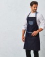 Tablier personnalisable PREMIER Tablier Denim à bavette "Domain"