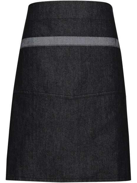 PREMIER Tablier taille Denim "Domain" Black Denim personnalisable