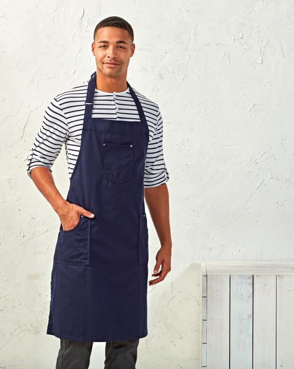 PREMIER Chino - Cotton bib apron Schürze personalisierbar