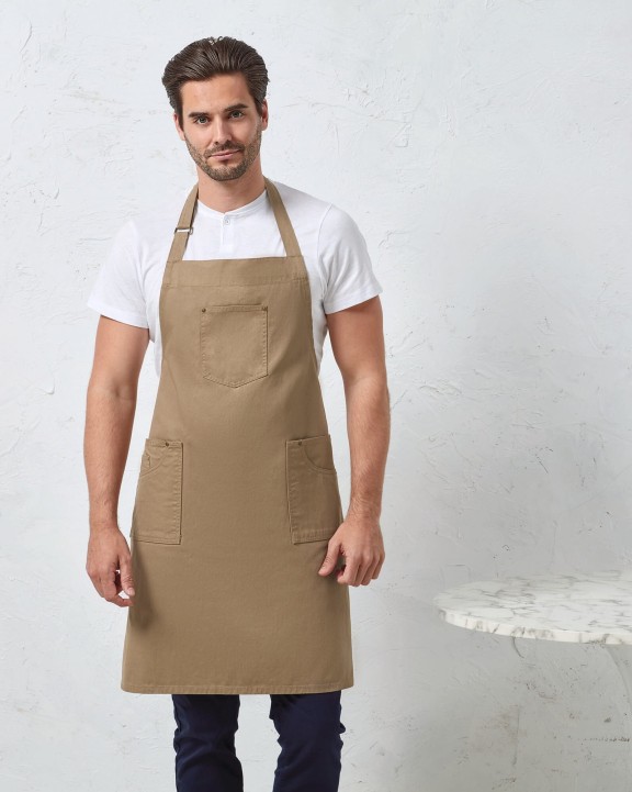 PREMIER Chino - Cotton bib apron Schürze personalisierbar