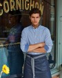 PREMIER Division - Waxed look denim waist apron Schürze personalisierbar
