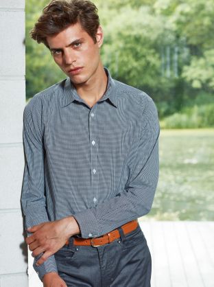 Chemise homme micro carreaux "Vichy"
