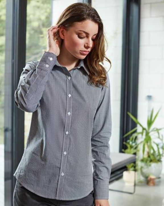 Chemise personnalisable PREMIER Chemise femme micro carreaux "Vichy"