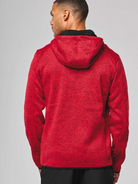 Vestes à personnaliser PROACT Veste à capuche chinée homme 