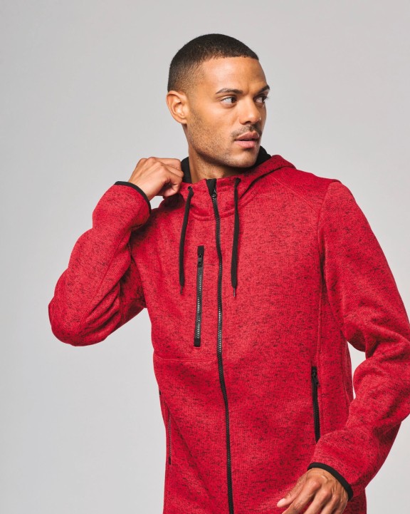 Veste personnalisable PROACT Veste à capuche chinée homme