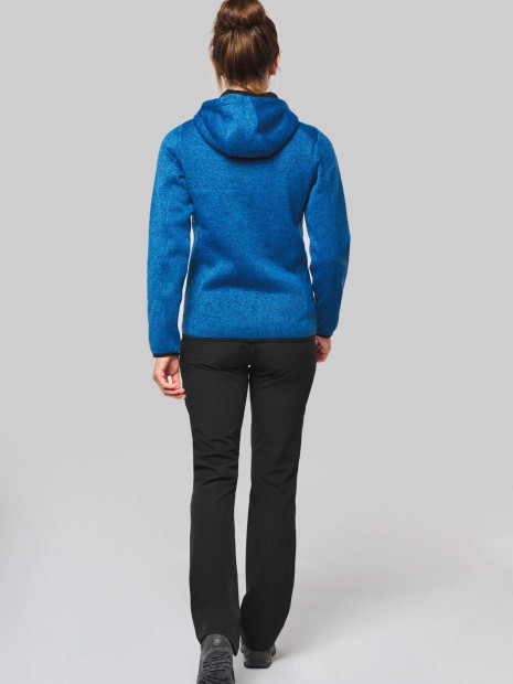 Vestes à personnaliser PROACT Veste à capuche chinée femme 