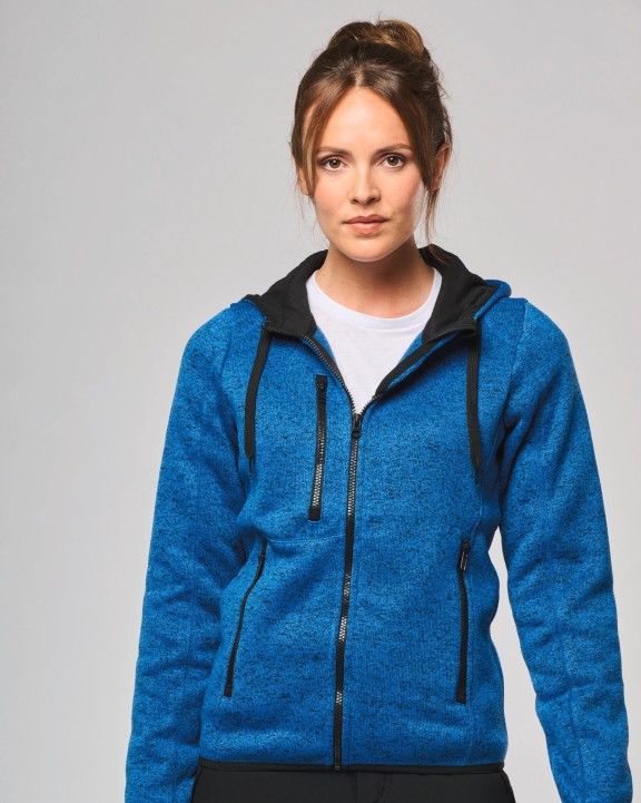 PROACT Damen-Hoodie aus Chiné Jacke personalisierbar