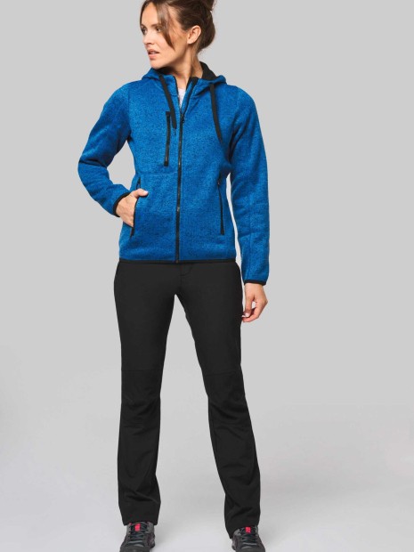 Vestes à personnaliser PROACT Veste à capuche chinée femme 