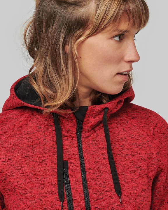 PROACT Damen-Hoodie aus Chiné Jacke personalisierbar
