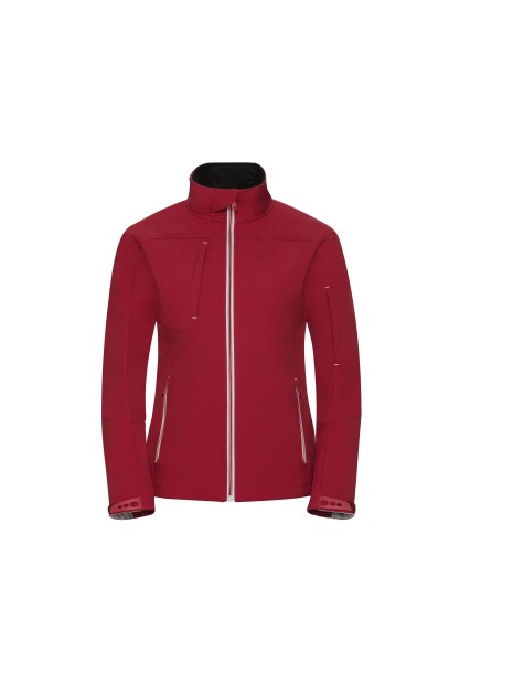 RUSSELL Veste femme Softshell Bionic-Finish® rouge classique personnalisable