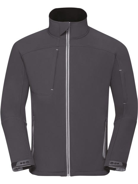 RUSSELL Veste homme Softshell Bionic-Finish® Gris acier personnalisable