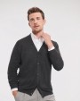 Pull personnalisable RUSSELL MEN'S V-NECK KNITTED CARDIGAN