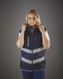 Jas YOKO Kensington - Hi-Vis bodywarmer met capuchon voor bedrukking &amp; borduring