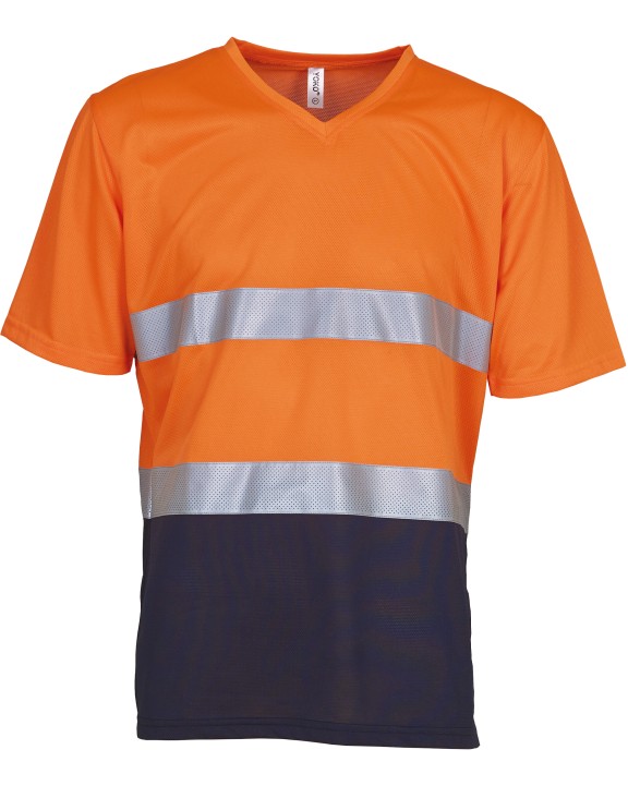 T-shirt personnalisable YOKO T-shirt col V haute visibilité Top Cool
