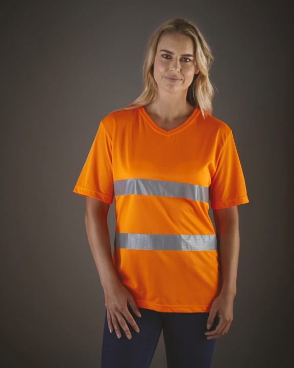 T-shirt personnalisable YOKO T-shirt col V haute visibilité Top Cool