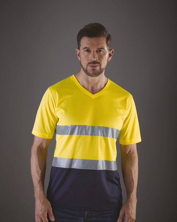 T-shirt personnalisable YOKO T-shirt col V haute visibilité Top Cool
