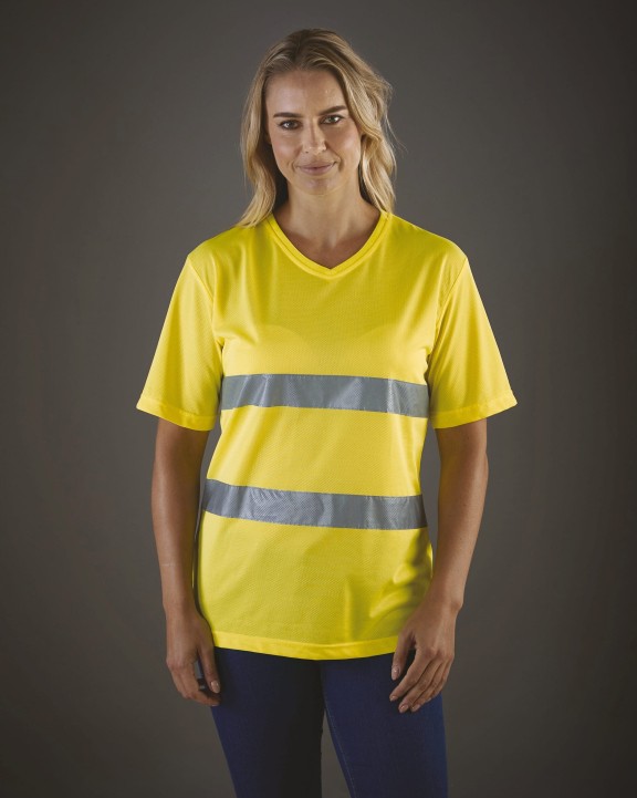 T-shirt personnalisable YOKO T-shirt col V haute visibilité Top Cool