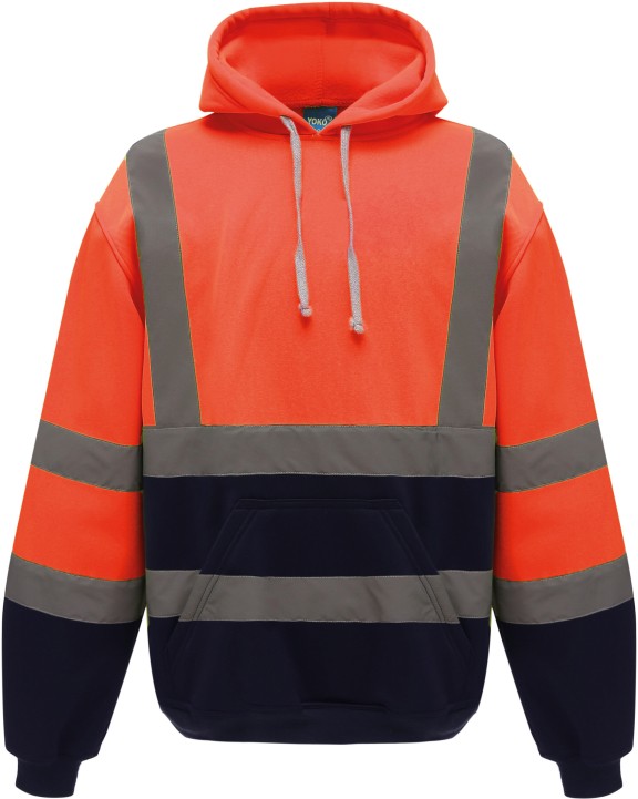 Sweat-shirt personnalisable YOKO Sweatshirt capuche haute visibilité