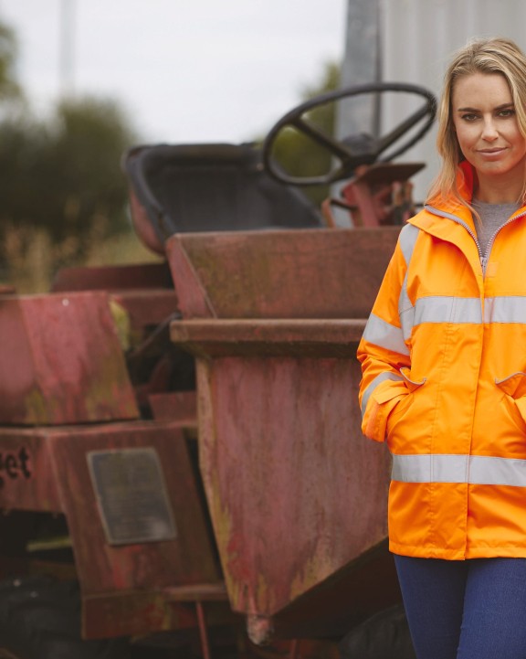 YOKO Hi-Vis ladies' executive jacket Jacke personalisierbar
